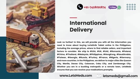 Purchase Lorlatinib 100 mg Tablet Online Cost Philippines