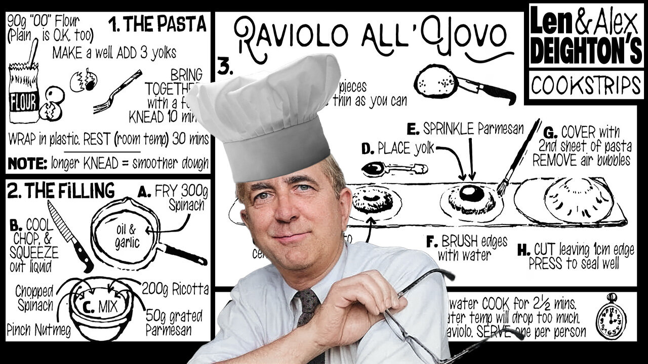 'Cookstrips – Italian Cooking' (1970s) by Len Deighton