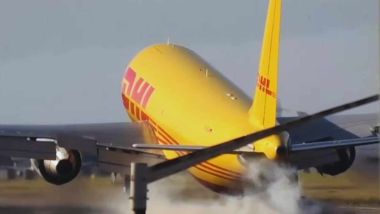 Airplane Hits the Ground Hard