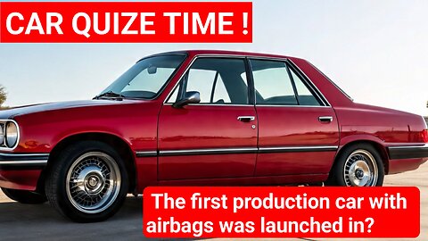 Which Car First Had Airbags? 🚗 #CarFacts