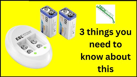 3 things you need to know about EBL 9V Li-ion Rechargeable Battery (2PC) and Battery Charger combo