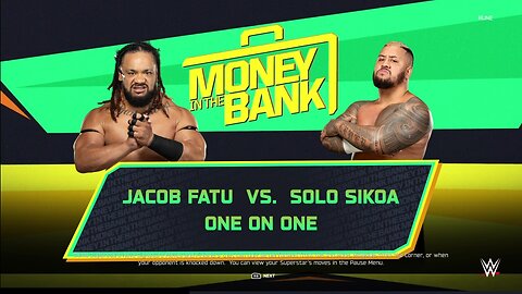 WWE 2k25 Jacob Fatu vs Solo Sikoa
