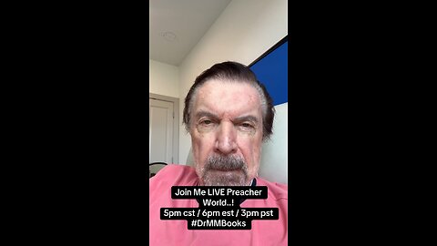 Join Me LIVE at 5pm CST...! Facebook, Instagram, Rumble, X, and YouTube...!