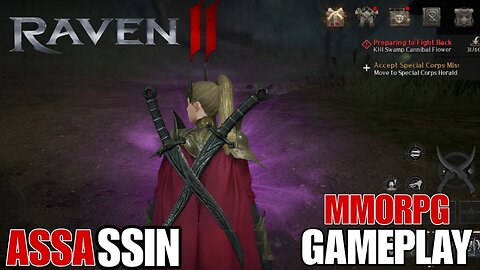 RAVEN 2 GAMEPLAY ( ASSASSIN ) MMORPG OPEN WORLD FOR PC/ANDROID/iOS 2025 (P-2)