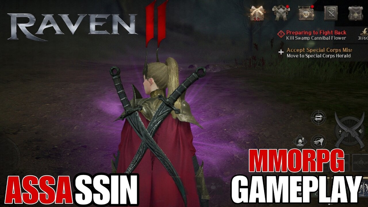 RAVEN 2 GAMEPLAY ( ASSASSIN ) MMORPG OPEN WORLD FOR PC/ANDROID/iOS 2025 (P-2)