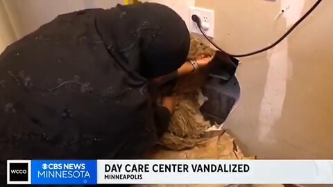 Somali Daycare fake burglary, stealing “student” docs. Cuts in Sheetrock seems made INSIDE