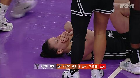 👀 Zandalasini hit in the mouth by Satou Sabally | Golden State Valkyries WNBA women's basketball