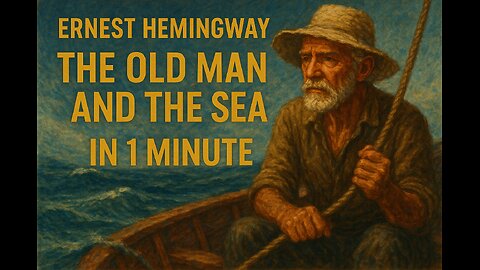 The Old Man and the Sea in 1 Minute | Strength, Struggle, and the Sea