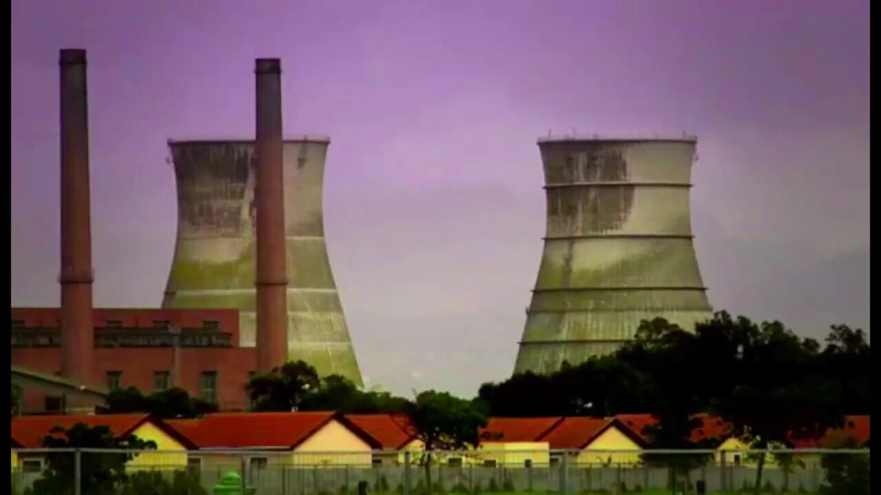 Athlone Power Station Cooling Towers Implosion