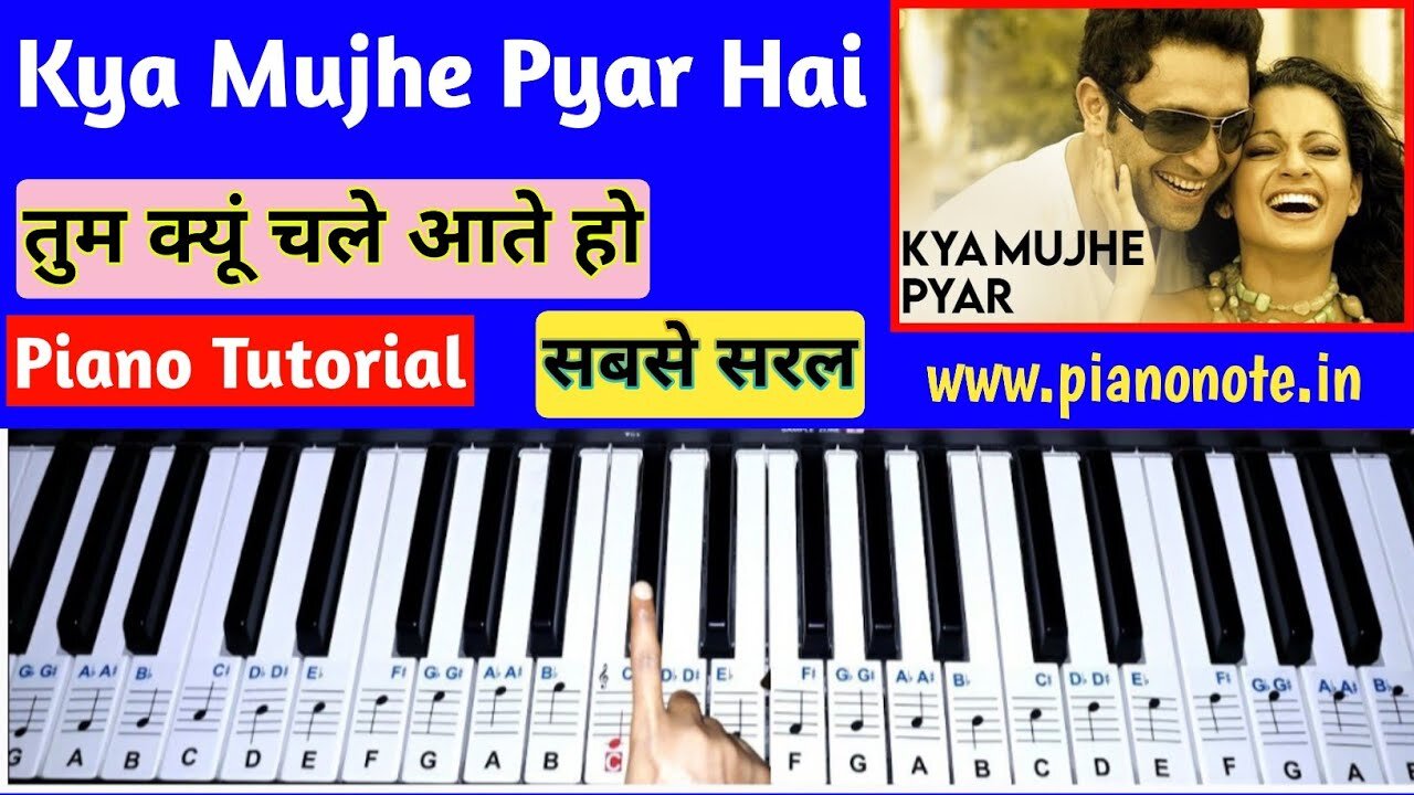 Kya Mujhe Pyar Hai Piano Tutorial with Notes | Julius Murmu Keyboard | Woh Lamhe