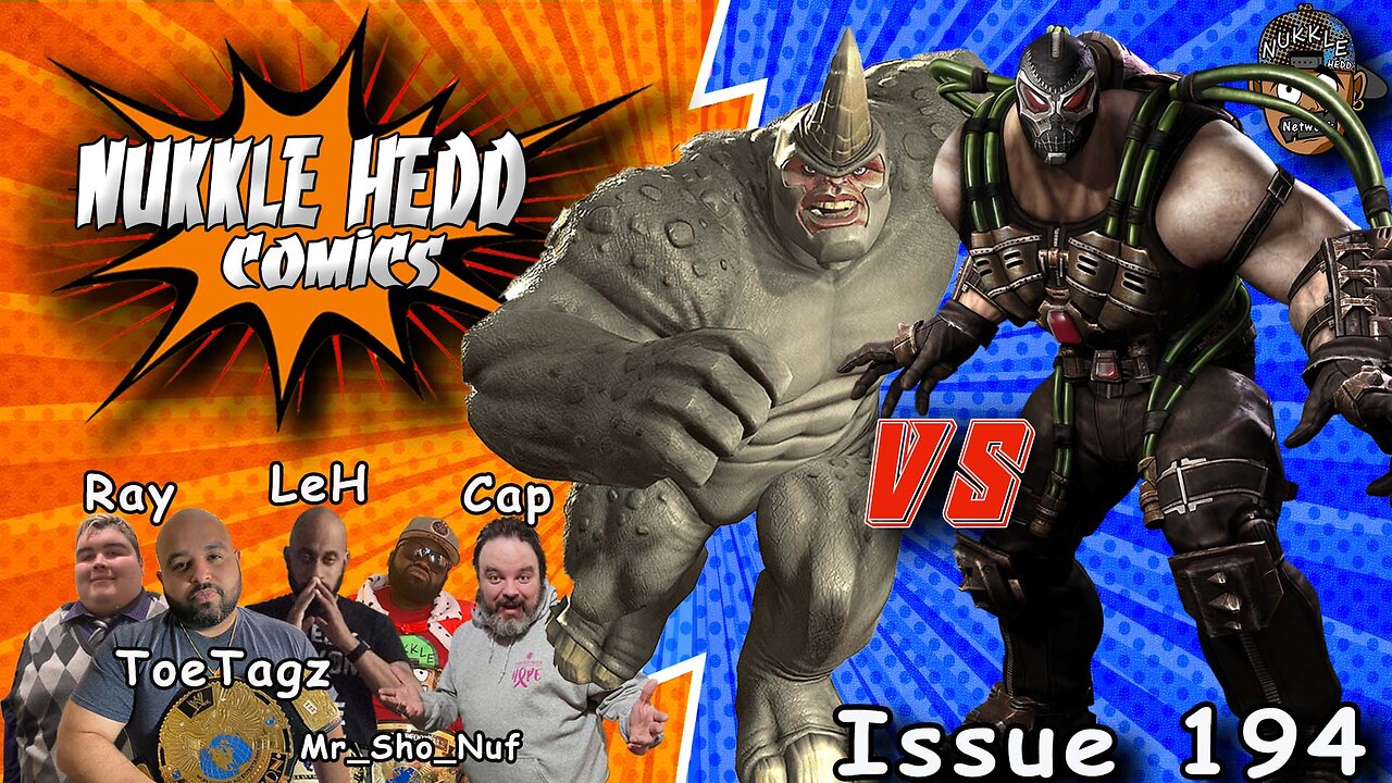 Nukkle HeDD Comics Issue 194- Baine Vs Rhino Comic Versus #1 #Mavel #disneyplus #dc #marvelvsdc