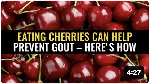 How Cherries Can Help Prevent Gout