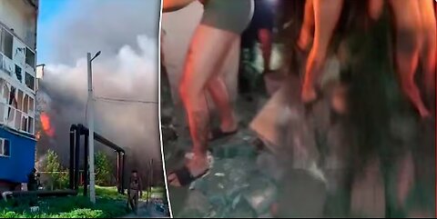 They fled naked – Building housing Russian troops hit, soldiers trapped under the rubble