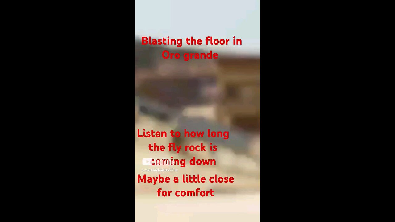 blasting the floor in oro grande