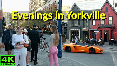 【4K】Evening Walk in Toronto’s Most Luxurious Neighborhood | Bloor-Yorkville Canada 🇨🇦