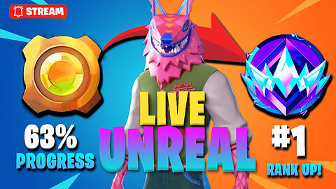 "🚀LIVE: Unreal Fortnite Rank UP! Watch the Epic Climb to Victory!"