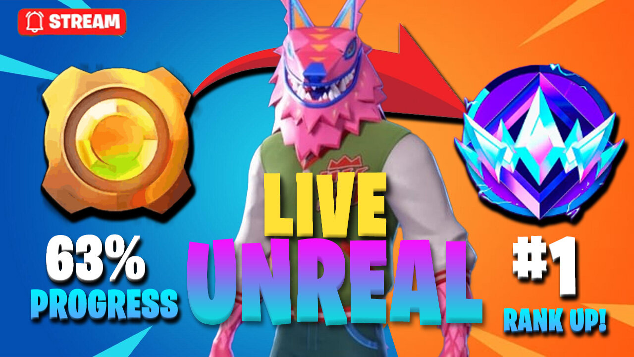 "🚀LIVE: Unreal Fortnite Rank UP! Watch the Epic Climb to Victory!"