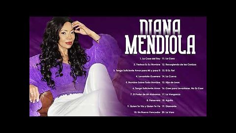 Diana Mendiola - 2 Hora Sus Mejores Canciones Grandes Éxitos - Álbum Completo.