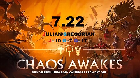 7.22 - JULY 22nd (GREGORIAN AND JULIAN - G+J = 17Q)