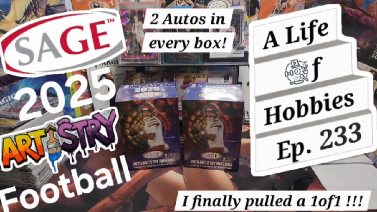 I GOT MY 1ST 1of1! 2025 Sage Artistry Football Twofer Tuesday e233