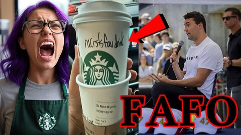 She FINDS OUT after SLANDERING Charlie Kirk on customer's Starbucks drink! FAFO!