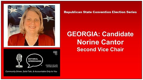 GEORGIA GOP Candidate Norine Cantor, 2nd Vice Chair