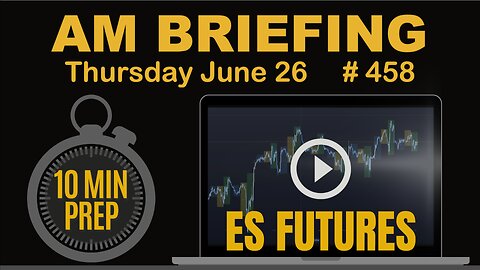 AM Briefing: | Preparing ES Traders For Our Emini and MES Micros Futures Trading Room