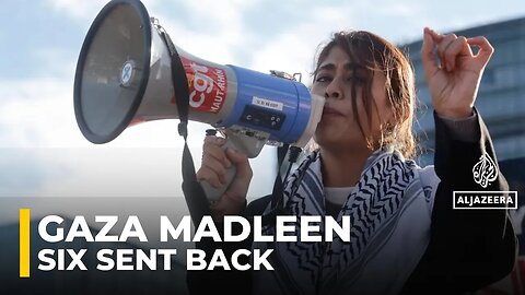 Israel deports six from Gaza aid boat Madleen_ two more still in custody