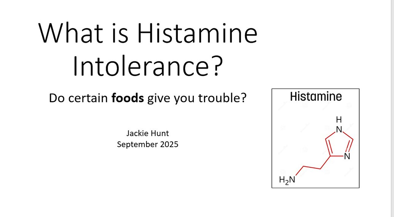 Histamine intolerance- what is it?