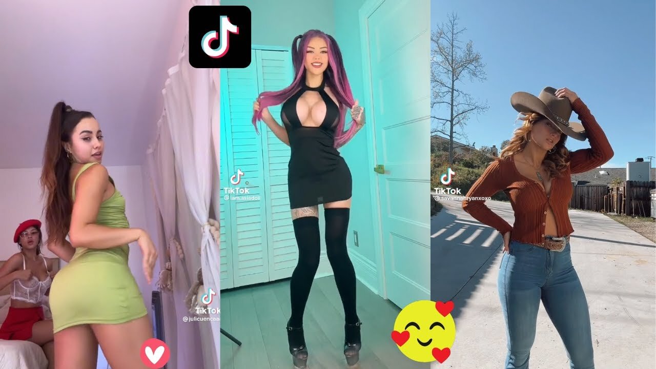 Hot cute girls dancing, no panties compilation