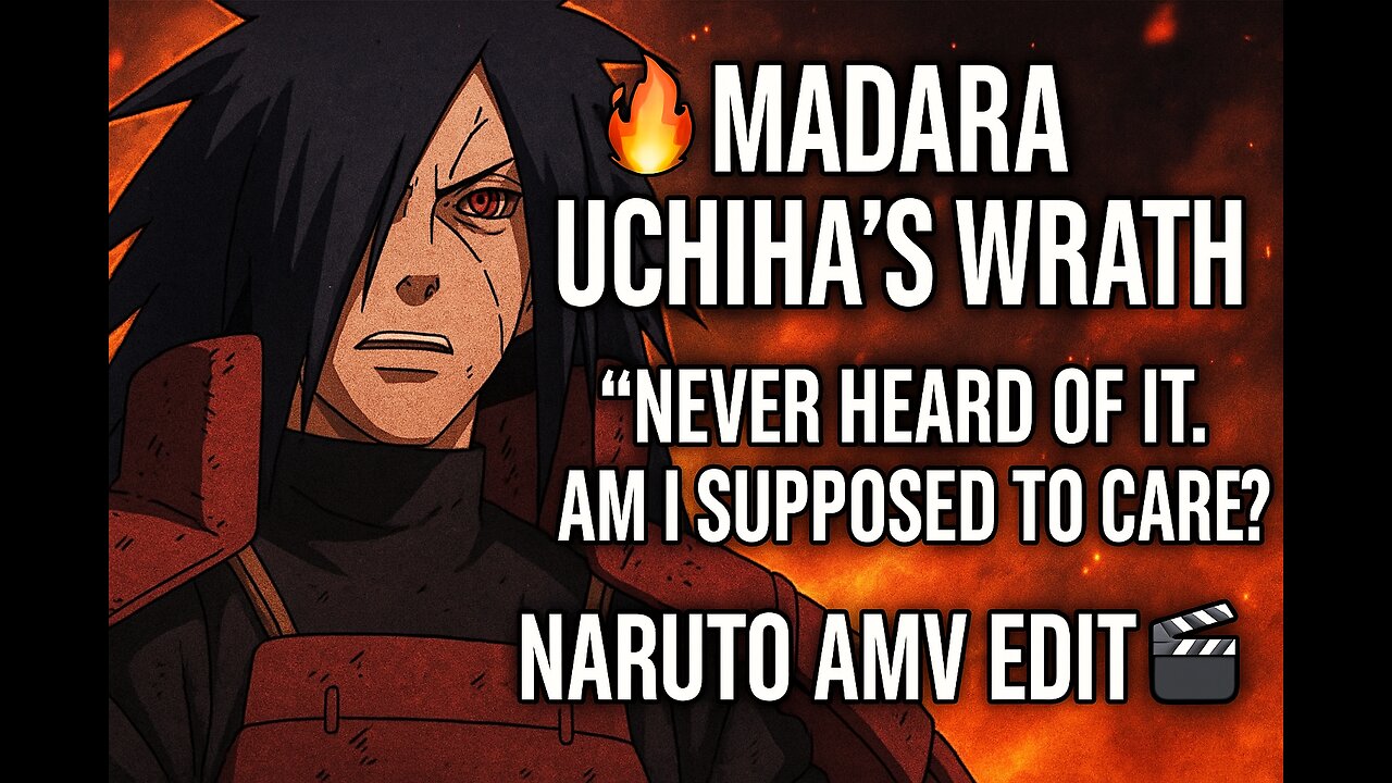 🔥 Madara Uchiha's Wrath 💥 | Naruto AMV Edit 🎬