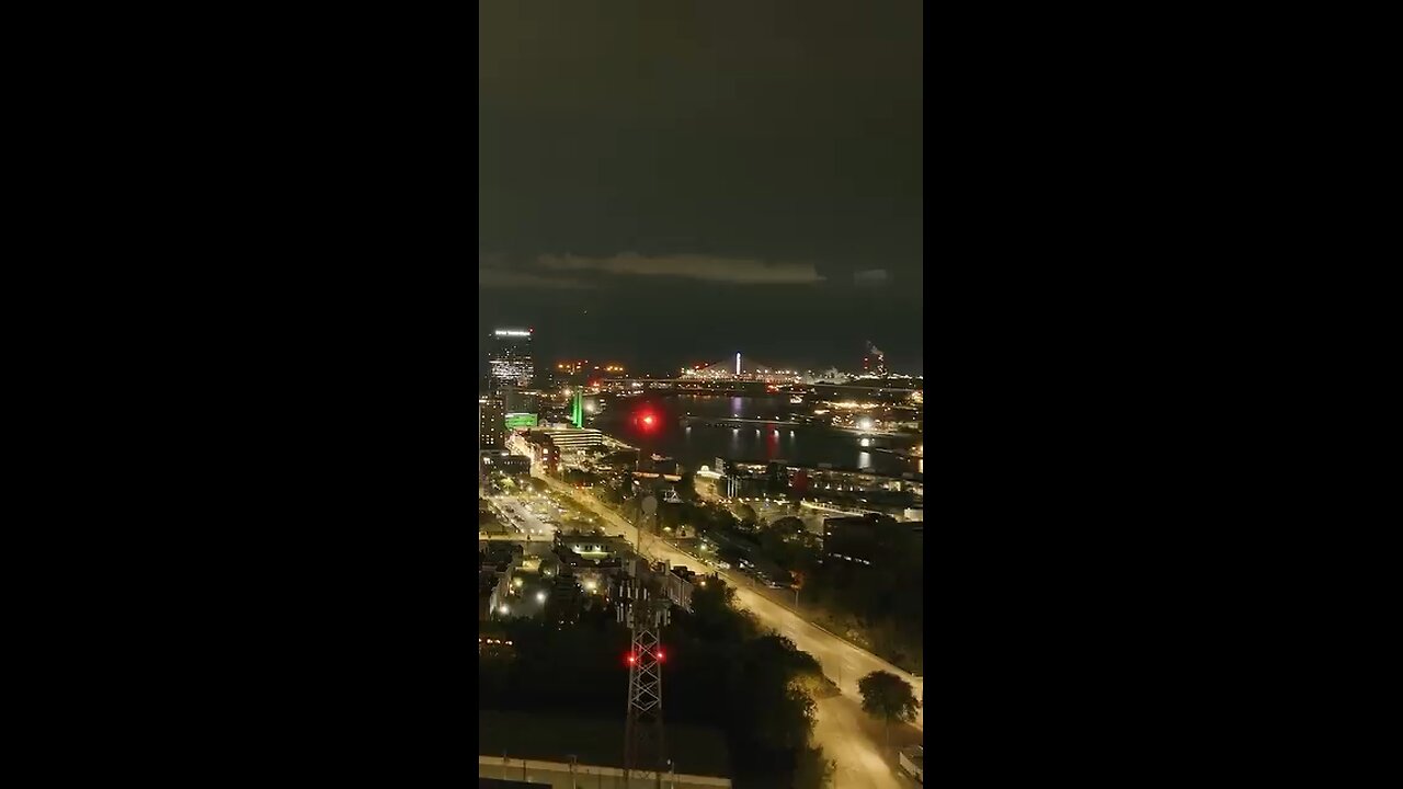 Possible UFO captured in downtown Toledo on 10/12/24