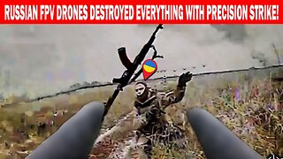 FPV DRONE STRIKE: Russian Kamikaze Drones Obliterate Enemy Positions