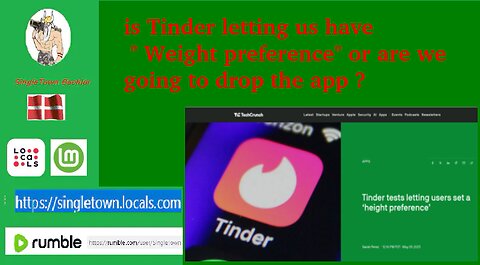 is Tinder letting Us men having " weight preference " or are we going to drop the app ?