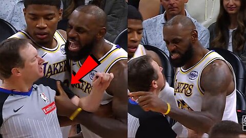 LeBron James LOSES IT! PHYSICALLY ATTACKS Referee in COMPLETE MELTDOWN! Doesn't get EJECTED!