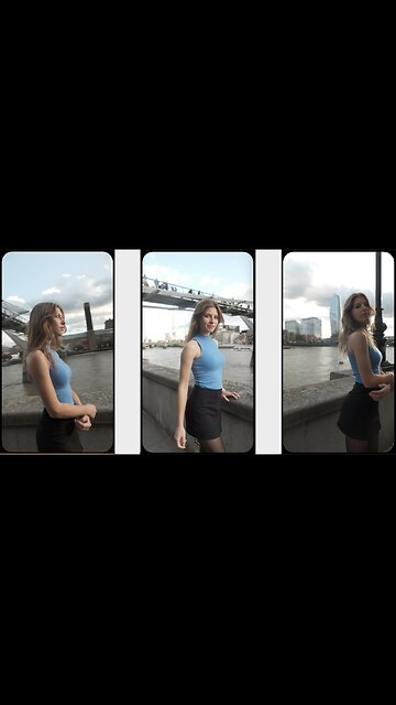 HOSIERY FASHION EDITORIAL :Pantyhose, Stockings, Tights, Collant, Heels, Mini Skirt (4K Vertical)