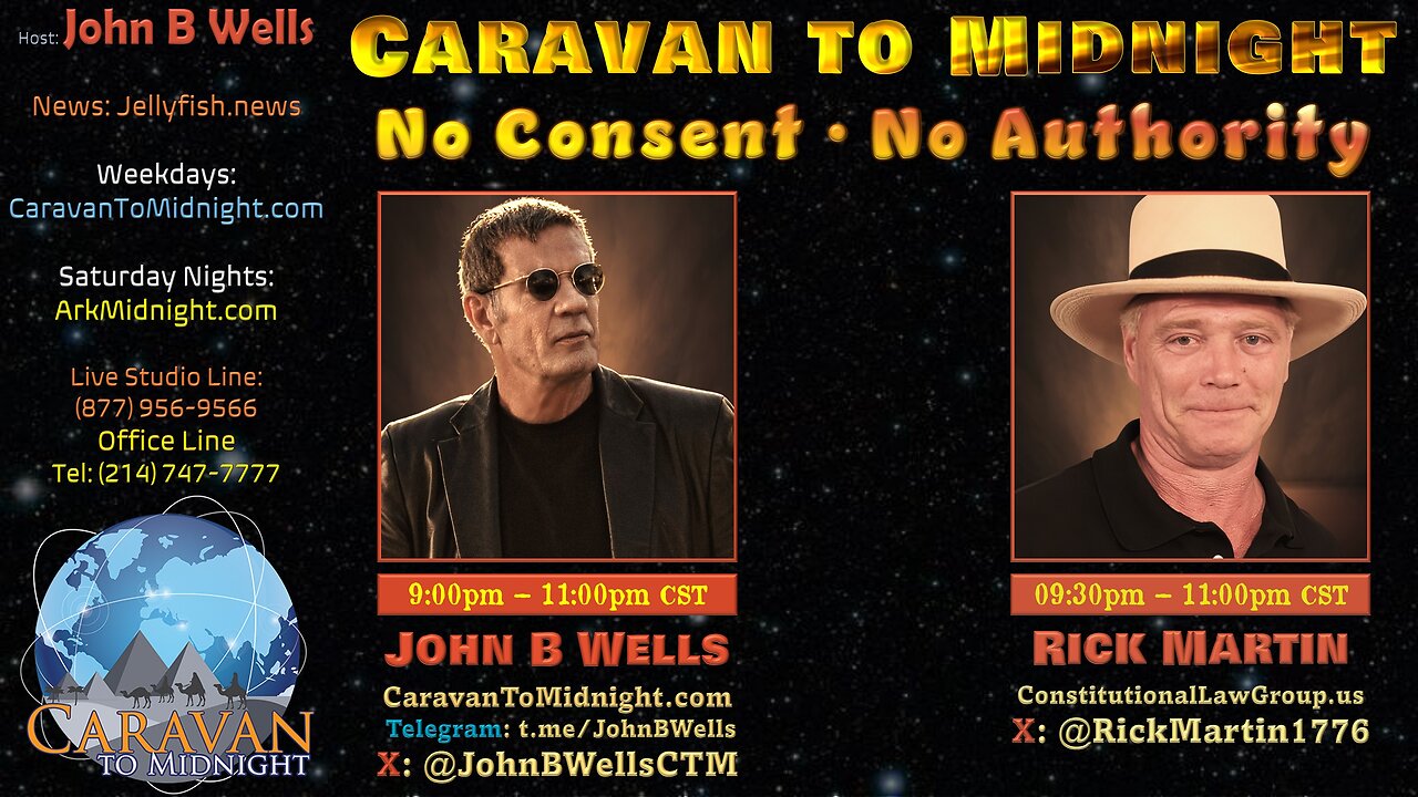 No Consent • No Authority - John B Wells LIVE