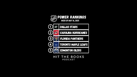 Power Rankings in the NHL for the week of 5/14/2025!🏒🚨