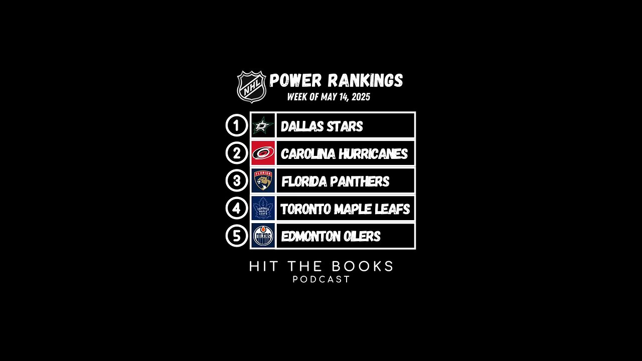 Power Rankings in the NHL for the week of 5/14/2025!🏒🚨