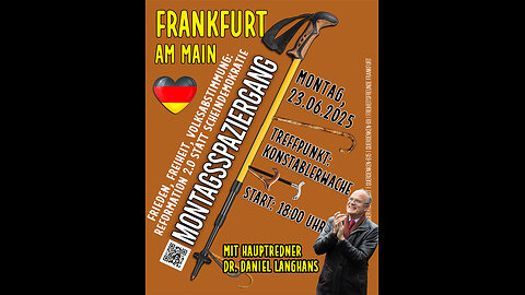 Frieden, Freiheit, Volksabstimmung - Reformation 2.0 statt Scheindemokratie / Livestream Frankfurt