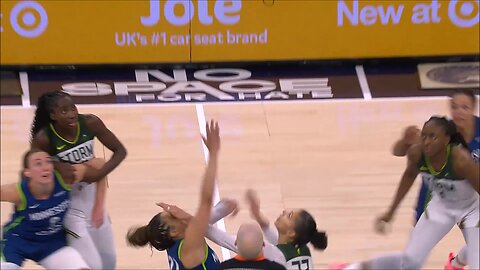 👀 Alysha Clark FACEPALMS Kayla McBride, SHOCKED foul called | Minnesota Lynx WNBA women's basketball