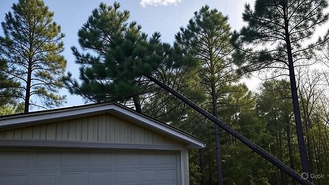 IRL Cutting down a tree, hoping it doesnt hit the garage!