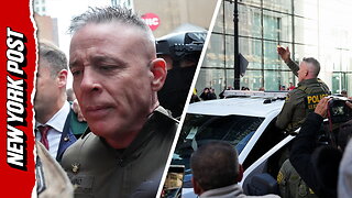 Protesters harass Border Patrol Commander Greg Bovino as he leaves court