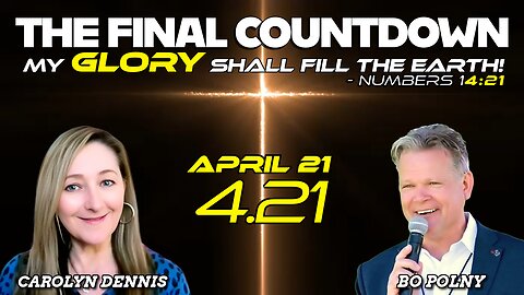 FINAL COUNTDOWN My GLORY Shall Fill the Earth YouTube