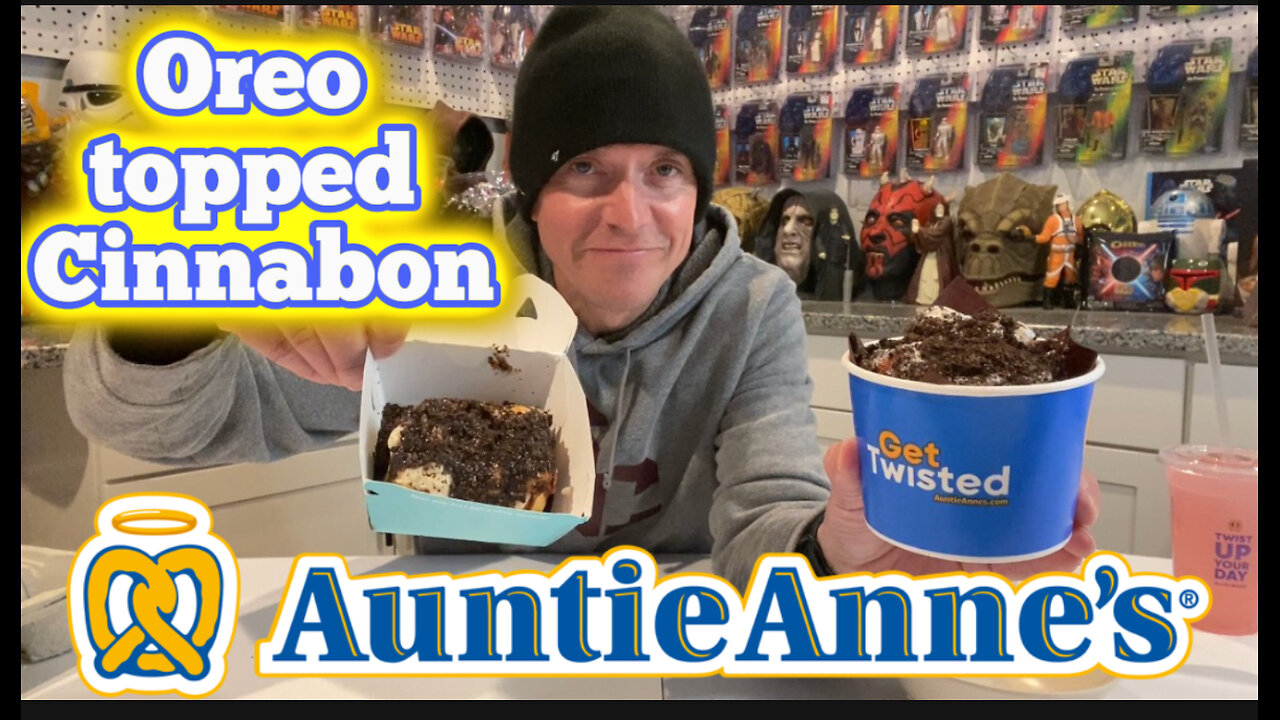 Oreo Topped Cinnabon and Auntie Anne's