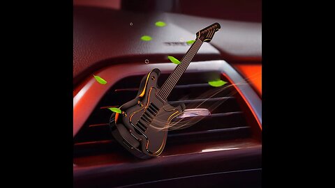Retro Guitar Car Air Freshener, for Car, Office, Home, Bathroom, House