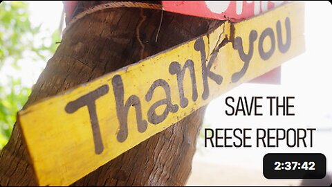 Thanksgiving Special: “Save the Reese Report” ACTUAL VIDEO