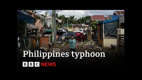 At least 90 dead as typhoon wreaks havoc in the Philippines | BBC News