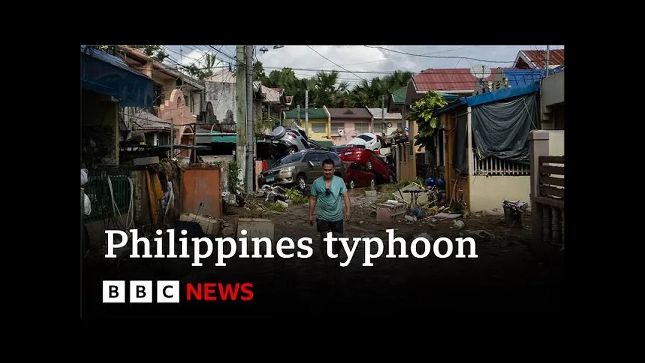 At least 90 dead as typhoon wreaks havoc in the Philippines | BBC News