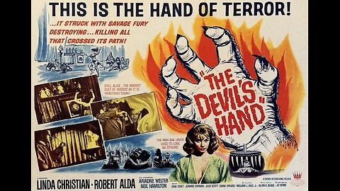 THE DEVIL'S HAND 1961 Man Obsessed with Woman Joins a Satanic Cult FULL MOVIE Video Copy